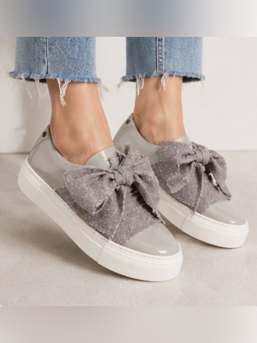 Attilio Giusti Leombruni Patent leather platform sneaker